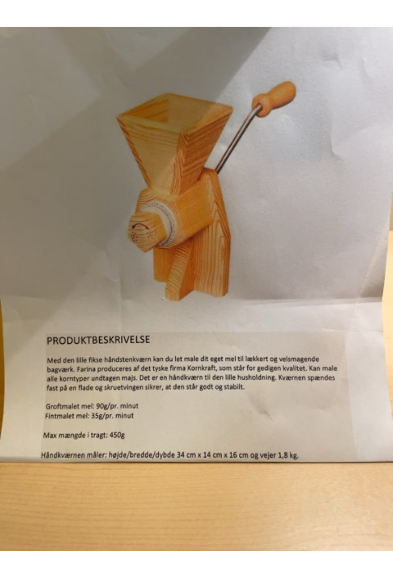 Håndstenskværn til at male mel